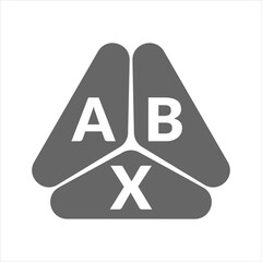 ABX letter logo design on white background. Creative  modern ABX letter logo design. Vector design.