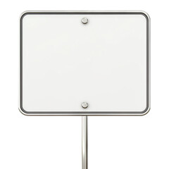 Blank street sign, cut out