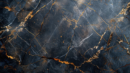 black marble with golden veins