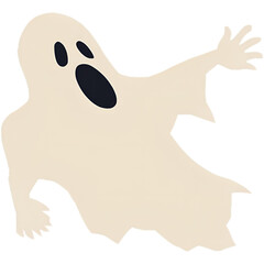 black and white ghost