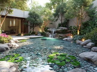 Japanese Courtyard Garden Landscape Design