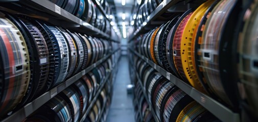 Magnetic tape archives for historical data copy space data preservation dynamic Multilayer archive room