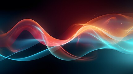 Fototapeta premium Two intertwined red and blue flames background. Digital art illustration. Generative AI.