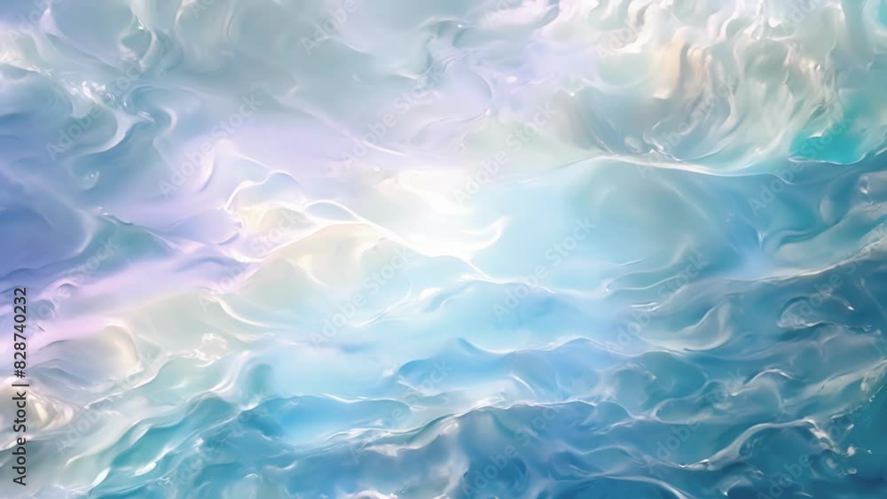 Aufkleber wispy trails of iridescent clouds swirl around in a chaotic and mesmerizing pattern creating a breat