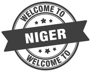 Welcome to Niger stamp. Niger round sign