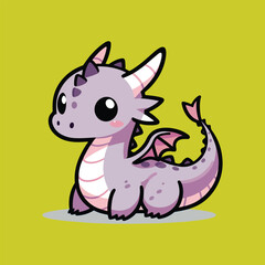 Fototapeta premium A Nice Dragon Cartoon Vector