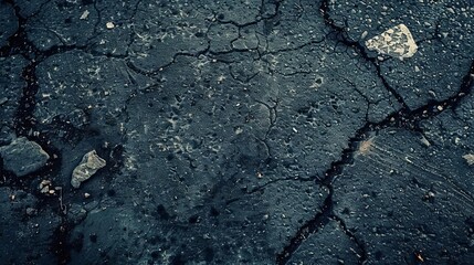 gritty urban texture dusty scratched film effect on black asphalt weathered retro overlay for banners vintage grunge background