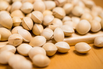 Pile of ginkgo biloba seed