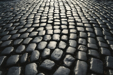 STONES ON ROAD