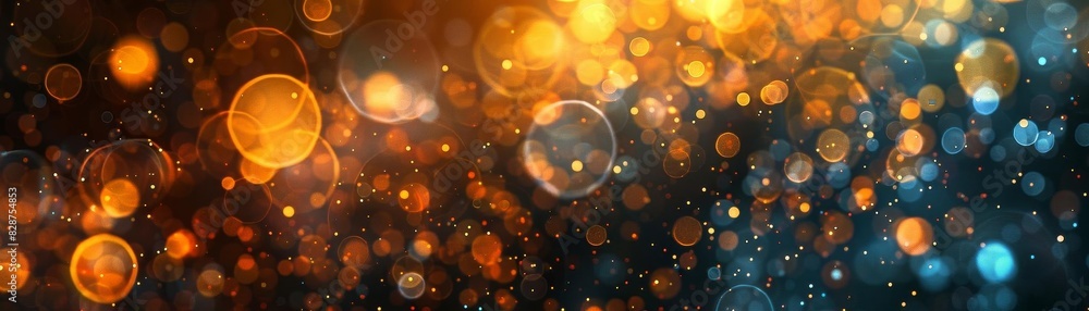 Wall mural abstract bokeh light patterns