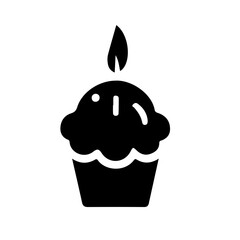cupcake with candle