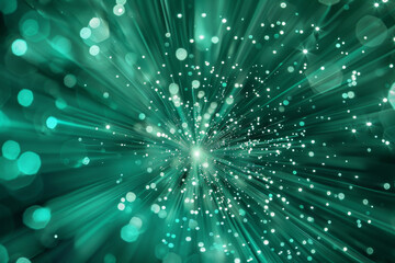 A green background with a lot of small dots