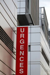 Entrée des urgences dans un hôpital