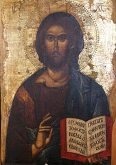 Christ Pantokrator, Icon in the Church of All Saints, Korcula, Croatia