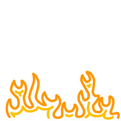 Fire Flame Doodle Line