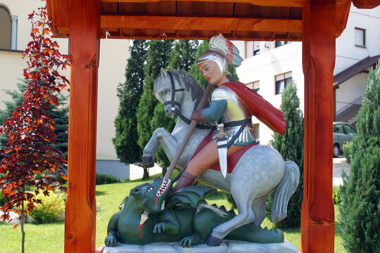 Saint George, parish church of the St. George in Durmanec, Zagorje region, Croatia