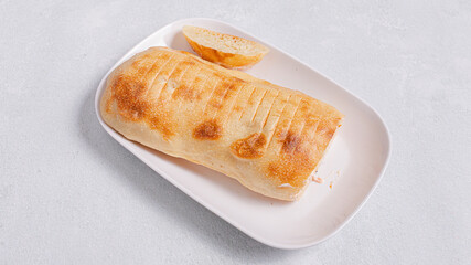 Beef doner kebab isolated close up
