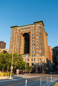View of the Fulton Building, home of the Renaissance Hotel in downtown Pittsburgh, Pennsylvania - May 19, 2024