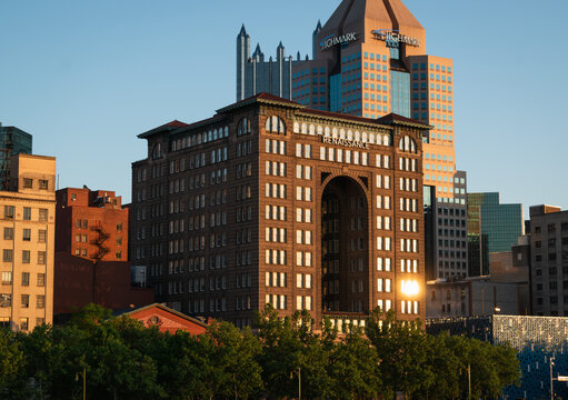 View of the Fulton Building, home of the Renaissance Hotel in downtown Pittsburgh, Pennsylvania - May 19, 2024