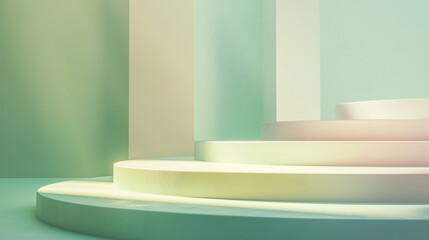 爽やかなグリーンの壁紙素材