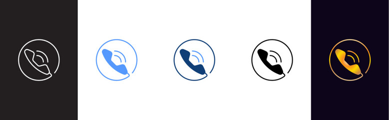 Telephone icon various, Universal contact us icons to use for web and mobile UI,web. Simple contact us icons set. contact us elements. Vector illustration concept.