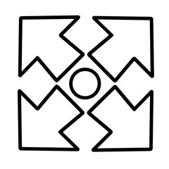 Arrow navigation of doodle icon