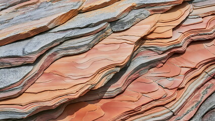 Layered Rock Formations, A Study in Geological Patterns and Natural Beauty