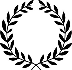 Minimal style wreath png. Floral wreath png. Floral frame png. Transparent background