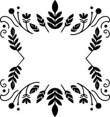 Minimal style wreath png.  Floral wreath png. Floral frame png. Transparent background