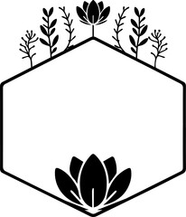 Minimal style wreath png.  Floral wreath png. Floral frame png. Transparent background