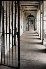 Historic Walkway with Gates at Cellular Jail - Symbol of Struggle and Resilience © Pacific Travellers