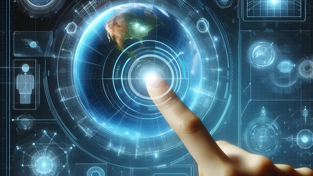 Computing technology and artificial intelligence demonstrate the connectivity between all data networks
- Powered by Adobe