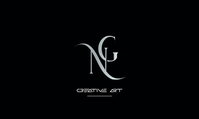 GN, NG, G, N abstract letters logo monogram