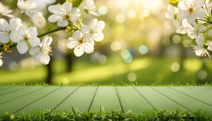 Gentle Blooms: Spring Blur Background