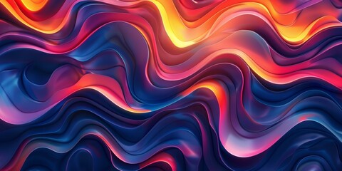 Fototapeta premium Abstract Colorful Wavy Background