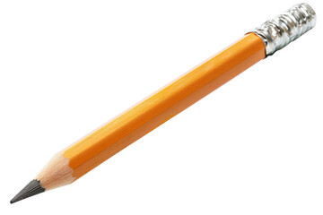 Fototapeta premium Pencil, isolated on solid white background, PNG di-cut style, realistic photo style, object as model
