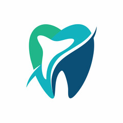 a Dental logo vector with a modern style Dental logo concept on a solid white background.