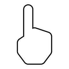 index finger cursor icon, hand pointer icon