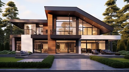 Fototapeta premium new family house