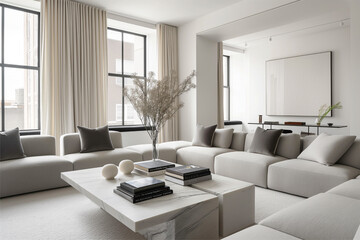 Fototapeta premium Modern Living Room Design