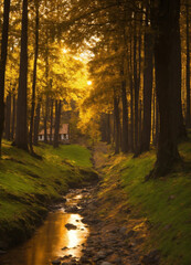 Fototapeta premium autumn in the forest