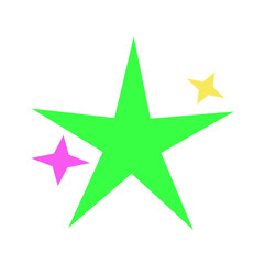 Obraz premium Element abstract pop art retro style 80s-90s geometric shapes