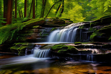 waterfall in the woods