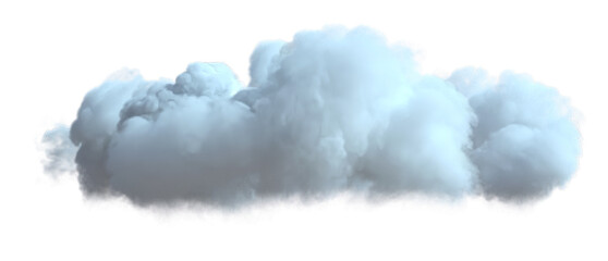 White cloud Isolated on Transparent background.