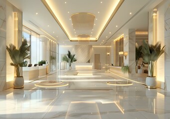 Fototapeta premium Hotel Lobby
