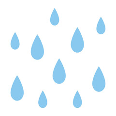 雨　雫　シンプル　アイコン