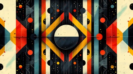 Illustrate symmetrical designs with a minimalist aesthetic. Use simple geometric shapes arranged in balanced compositions to create visually pleasing patterns that exude a sense of harmony and