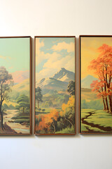 vintage style oil painting imressionism, vintage style impresionism