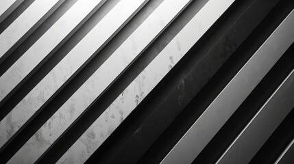 Obraz premium Create black and white geometry patterns with a minimalist approach. Utilize high contrast and sharp lines to produce striking visuals that emphasize the interplay of light and shadow, perfect for