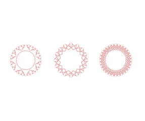 circle ornament logo vector